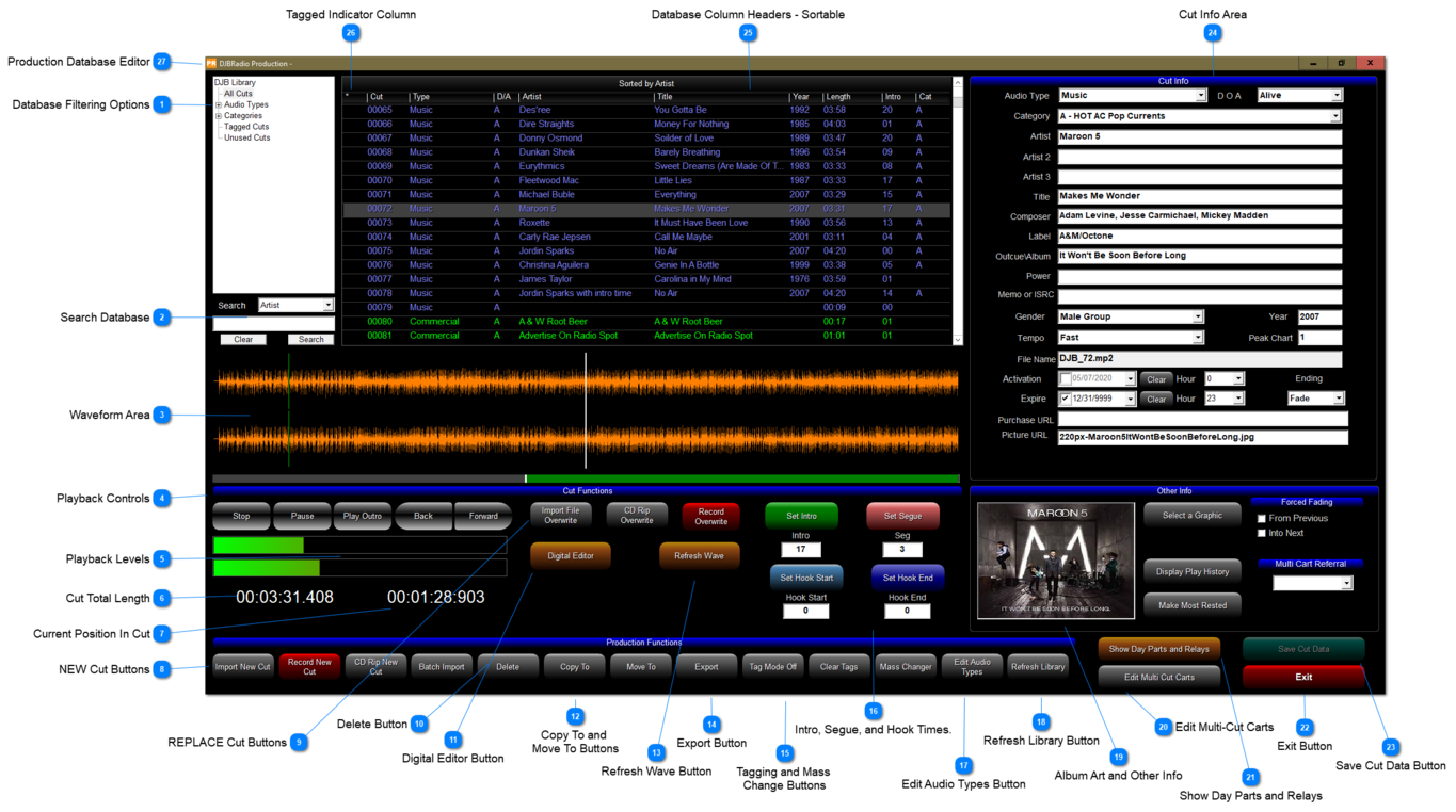 Production - Database Editor