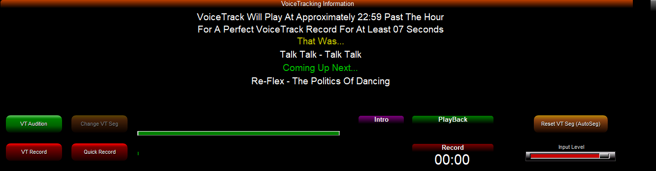 3. Voice Tracking Area