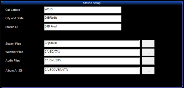 1. Station Setup