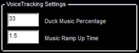 2. VoiceTracking 
Settings