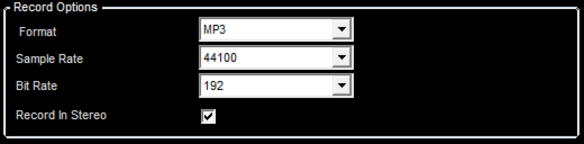 5. Recording Options