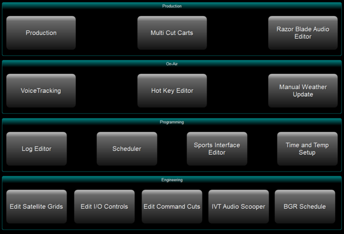 1. Production, Programming, 
On Air, and Engineering Boxes