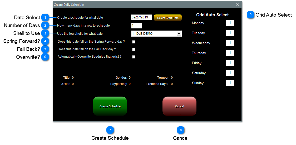 Create Daily Schedule