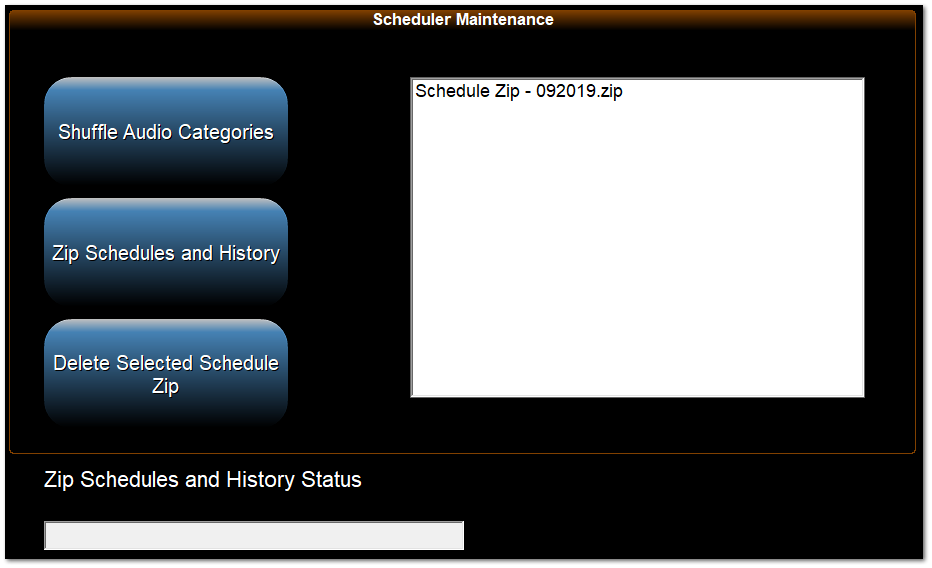 Scheduler Maintenance Box