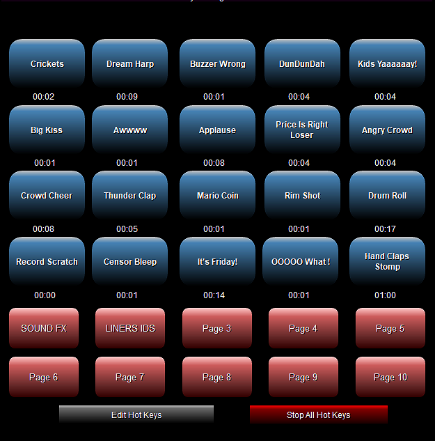 34. Hot Keys Area