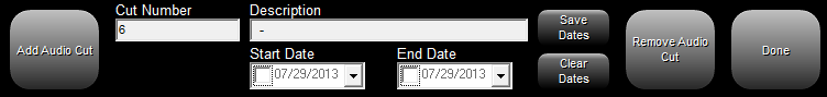 5. MultiCut Cart Controls