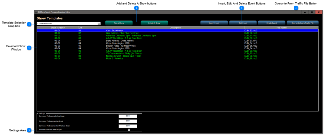 Sports Interface Editor