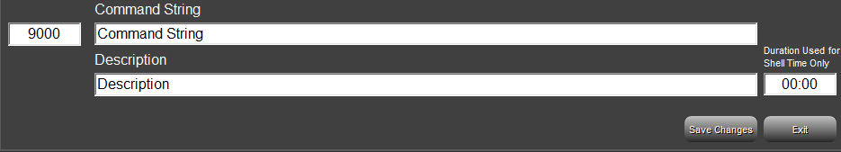 2. Command 
Edit Area