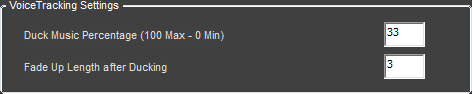 5. VoiceTracking 
Settings