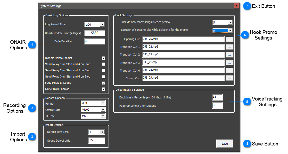 Edit Station Settings