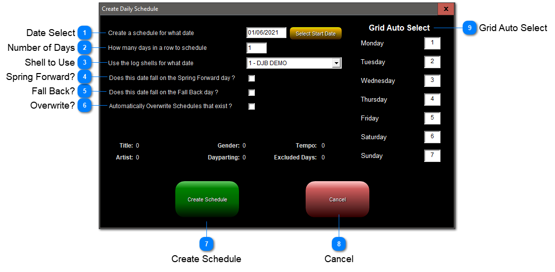 Create Daily Schedule