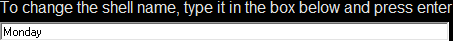2. Shell Name